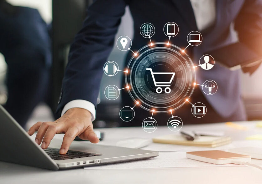 ecommerce accessing from laptop